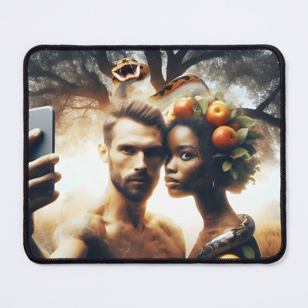 Item preview, Adam and Eve take a selfie in Paradise ! designed and sold by Cruelife.