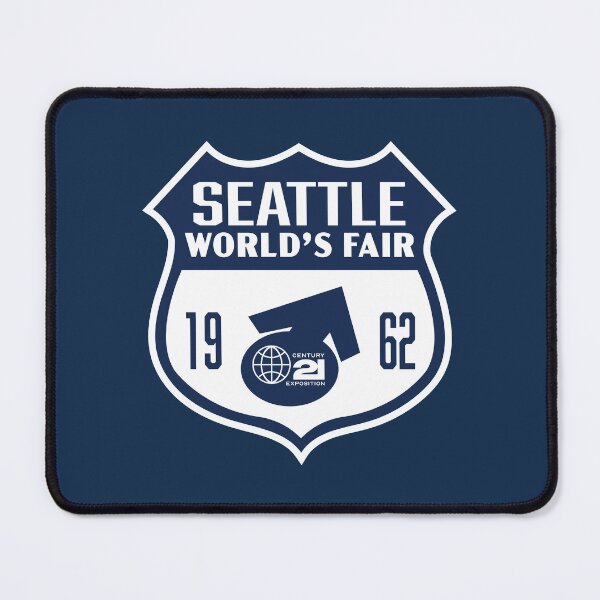 Item preview, 1962 Seattle World's Fair Retro Shield (Blue) designed and sold by deadmansupplyco.