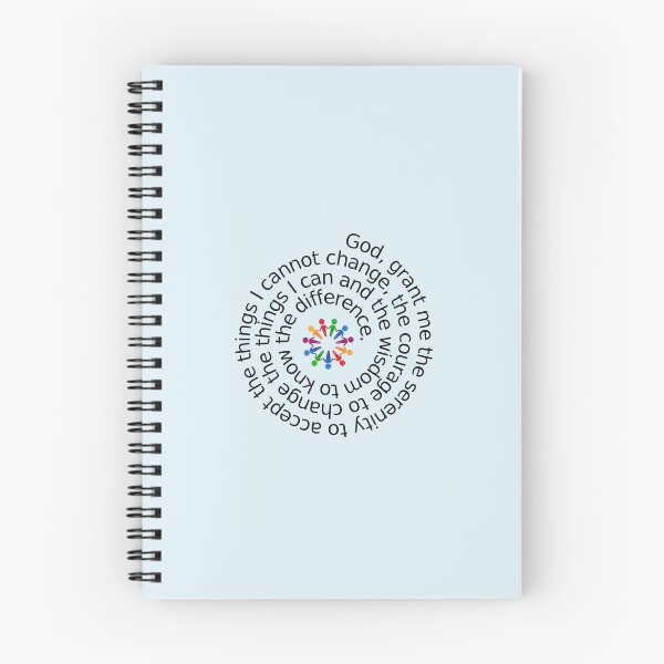 Item preview, AA Serenity Prayer Spiral designed and sold by Sugar-Magnolia.