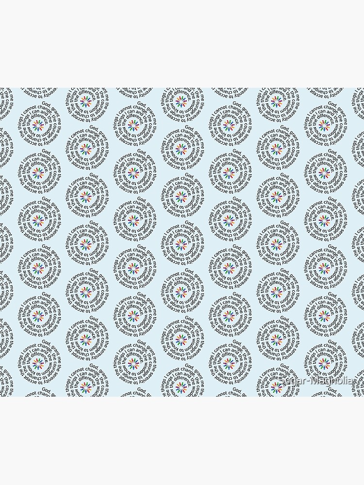 Thumbnail 6 of 6, Throw Blanket, AA Serenity Prayer Spiral designed and sold by Sugar-Magnolia.