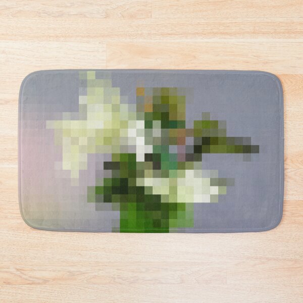 Item preview, Floral Arrangement Against Light Purple - Pixelated designed and sold by Thomas Bugarin.