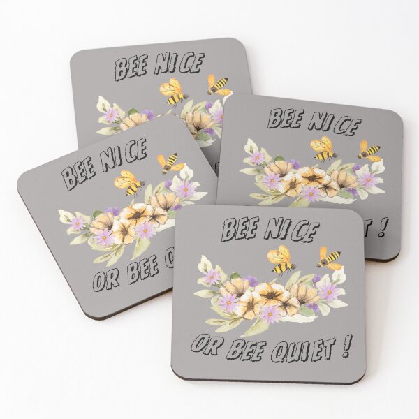 Item preview, Bee Nice or Bee Quiet designed and sold by Ellimade.
