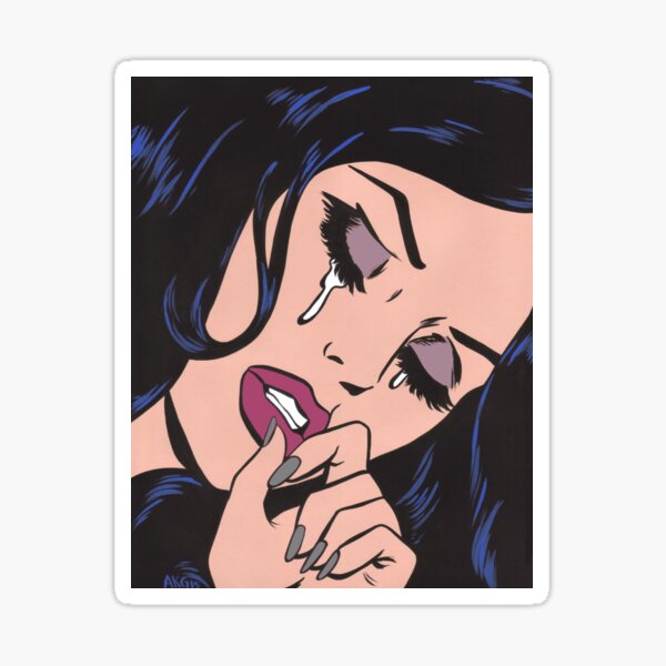 Item preview, Goth Crying Comic Girl designed and sold by turddemon.