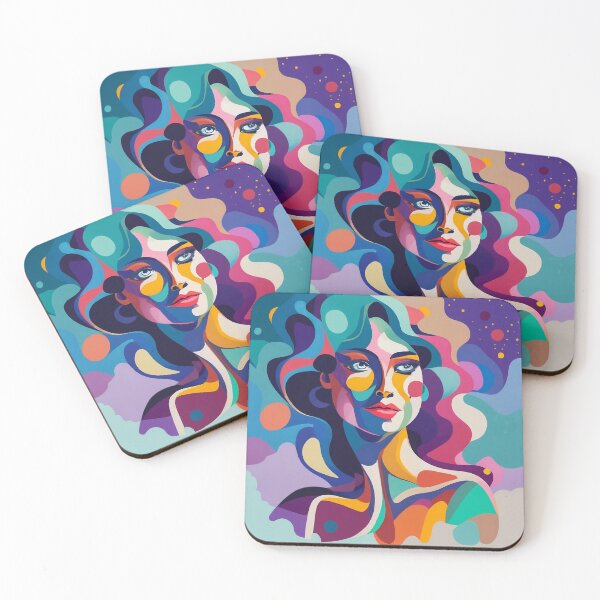 Item preview, Abstract portrait of a young woman designed and sold by Lefteris Betsis.
