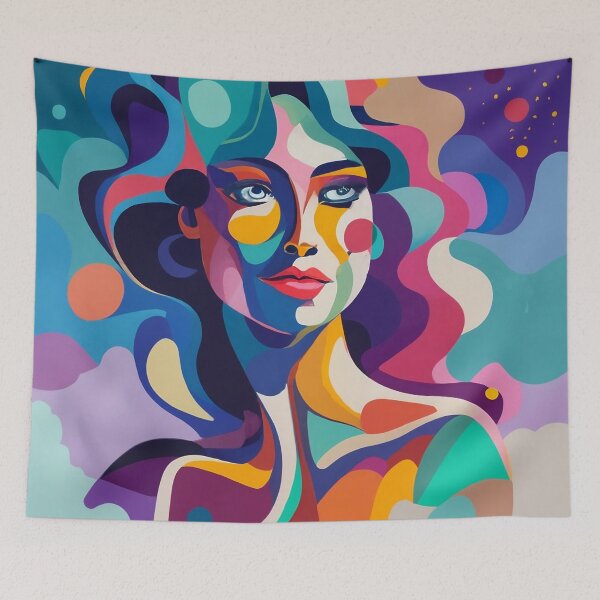 Item preview, Abstract portrait of a young woman designed and sold by Lefteris Betsis.