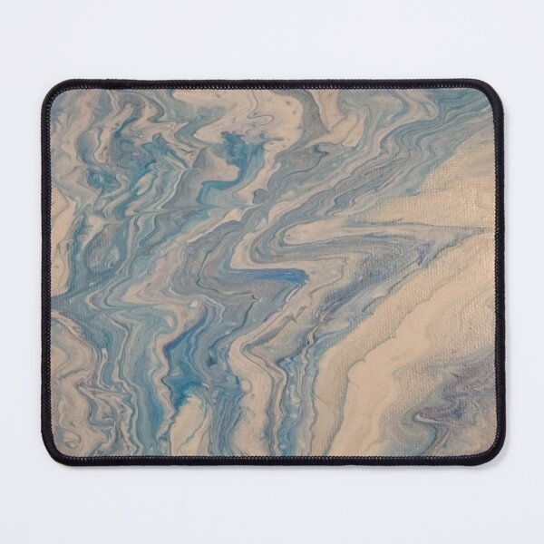 Item preview, Silver Blue Marble designed and sold by MadLoveArts.
