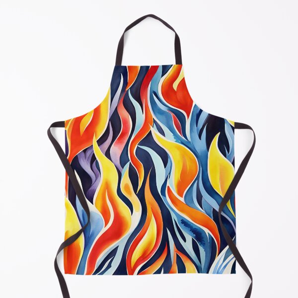 Item preview, Watercolor Dancing Flames Pattern designed and sold by dreamscrape.