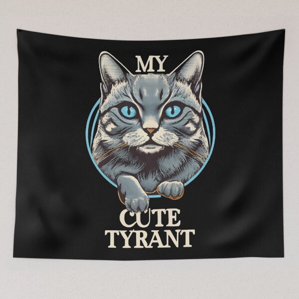 Item preview, Cat with the Words "My Cute Tyrant" designed and sold by nicestr.