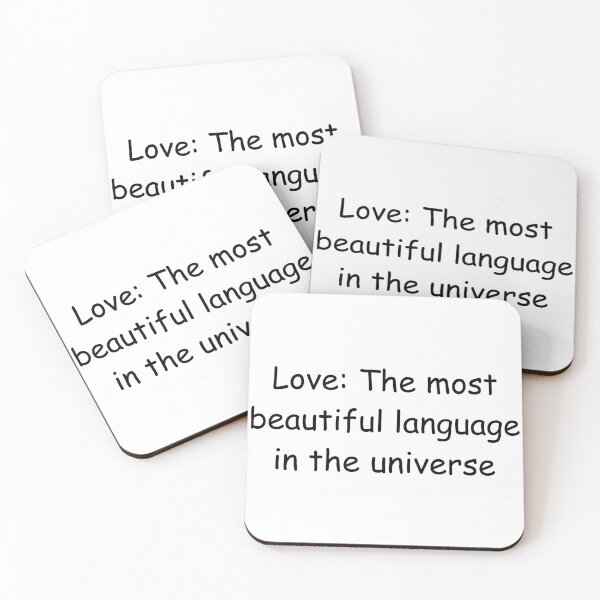 Item preview, Love: The most beautiful language in the universe designed and sold by StickerguyYYY.