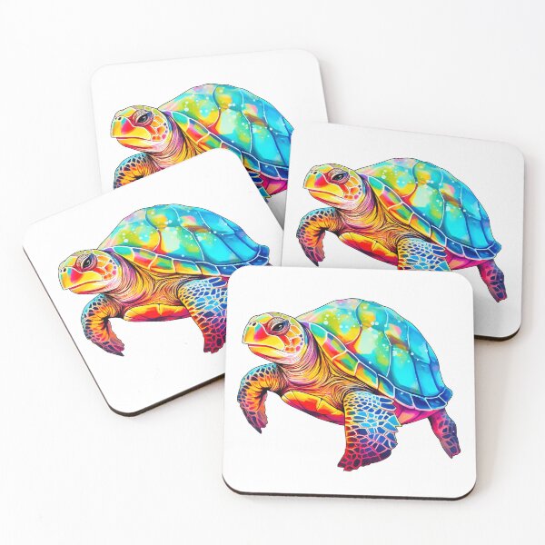 Item preview, Colorful Vibrant Watercolor Sea Turtle  designed and sold by meganohm.