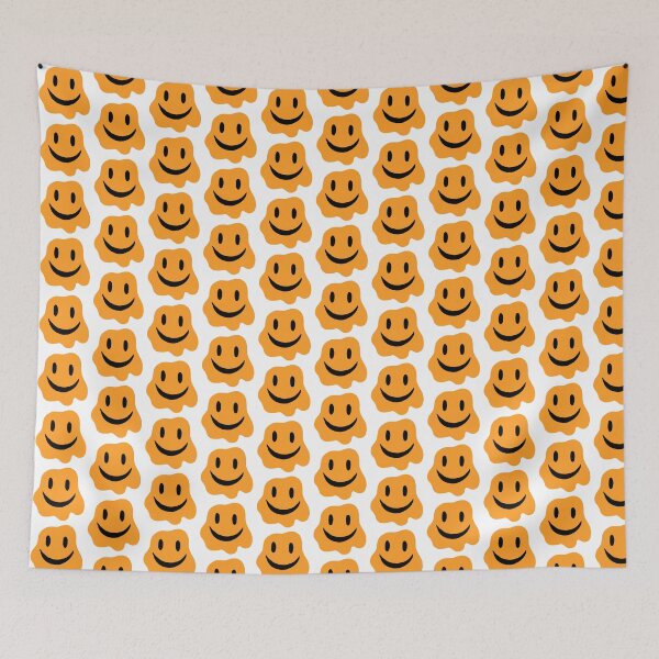 Aperçu de l'œuvre Fantôme Smiley Orange créée et vendue par MagicColorPrint.