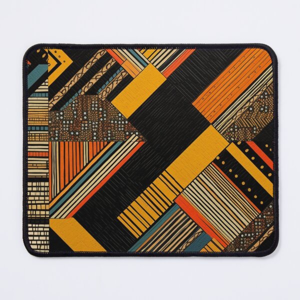 Item preview, Yellow, Orange and Blue Geometric Pattern designed and sold by GoeCentric.