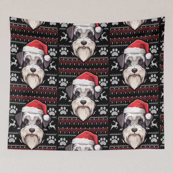 Artikelvorschau, Miniature Schnauzer Ugly Sweater Christmas entworfen und verkauft von rafaeltto.
