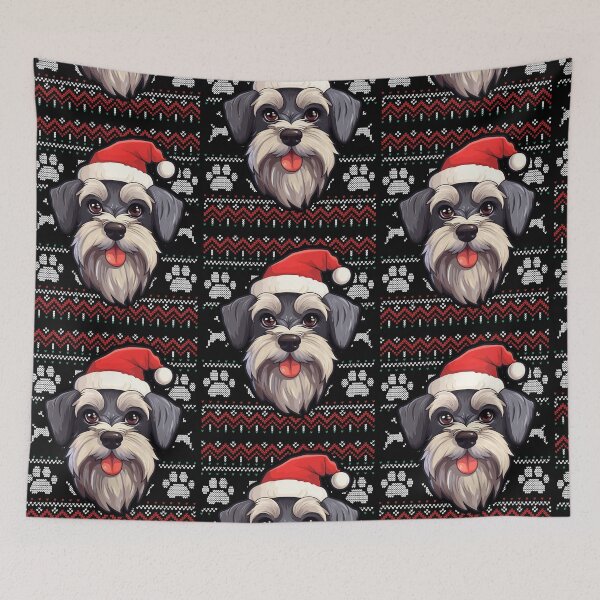 Artikelvorschau, Miniature Schnauzer Ugly Sweater Christmas entworfen und verkauft von rafaeltto.