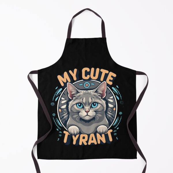 Item preview, My Cute Tyrant: A Digital Art of a Cat Sitting in a Circle with the Words "My Cute Tyrant" designed and sold by nicestr.
