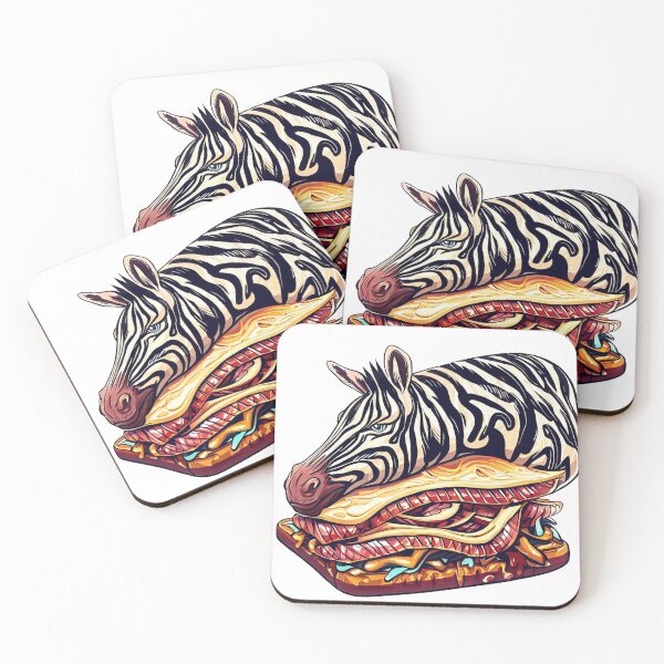 Item preview, Zebra Laying on a Croque Monsieur designed and sold by ComputerContent.