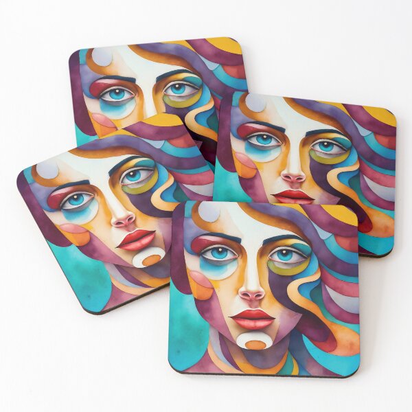 Item preview, Abstract portrait of a beautiful woman's face designed and sold by Lefteris Betsis.