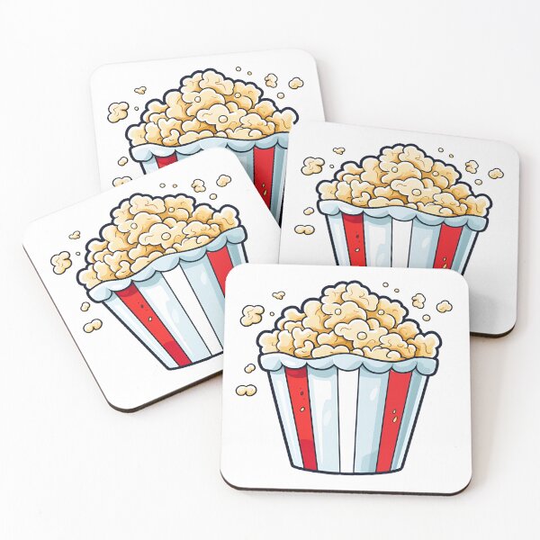 Item preview, Cartoon Style Popcorn Sticker Art Prints and More designed and sold by Kevin Lou.