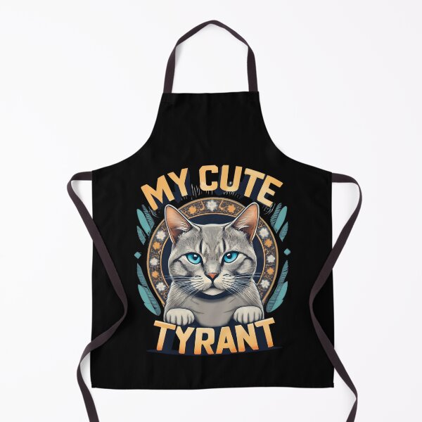 Item preview, My Cute Tyrant: A Fluffy Gray Cat with Blue Eyes designed and sold by nicestr.