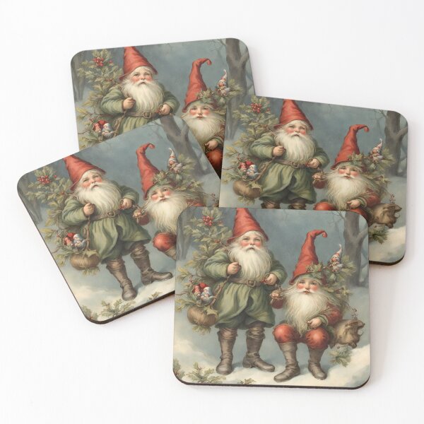 Item preview, Vintage Fairy Tale Gnomes in the Forest   designed and sold by silviaol.