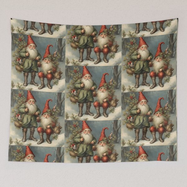 Item preview, Vintage Fairy Tale Gnomes in the Forest   designed and sold by silviaol.