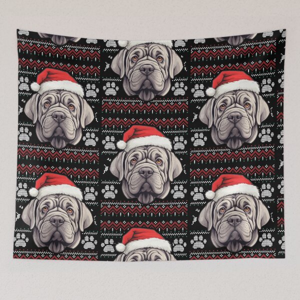 Item preview, Neapolitan Mastiff Ugly Sweater Christmas designed and sold by rafaeltto.