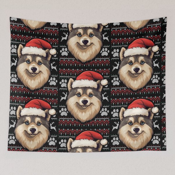 Item preview, Norwegian Buhund Ugly Sweater Christmas designed and sold by rafaeltto.