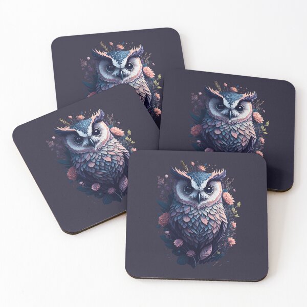 Item preview, Owl Blue And Pink designed and sold by TeyMank.