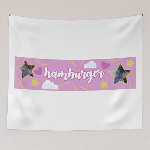 Item preview, cute jerma hamburger bumper sticker designed and sold by kotonok0.