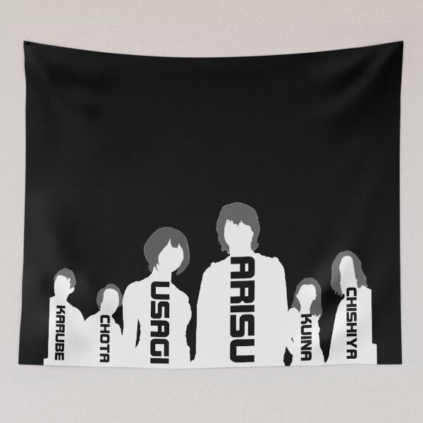 Item preview, alice in borderland 2 tv series  Arisu Usagi Karube Chishiya Kuina Chota graphic design designed and sold by ironpalette.