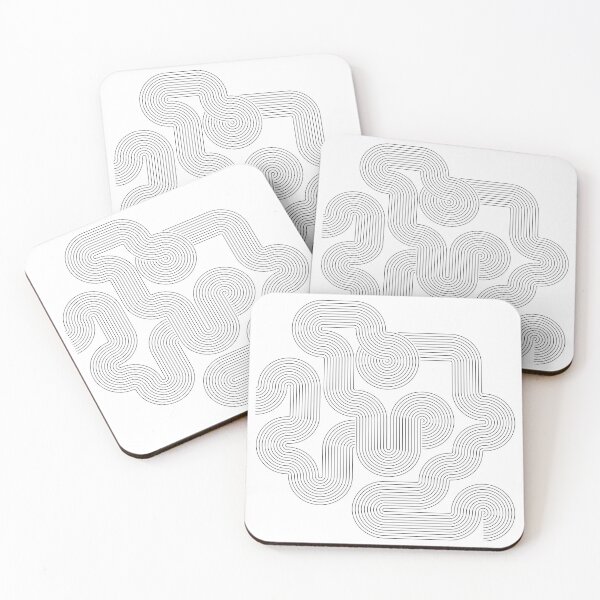 Item preview, The Flow black and white geometric art designed and sold by minimo-depot.