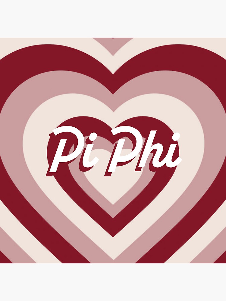 Pi Beta Phi Large Heart Canvas