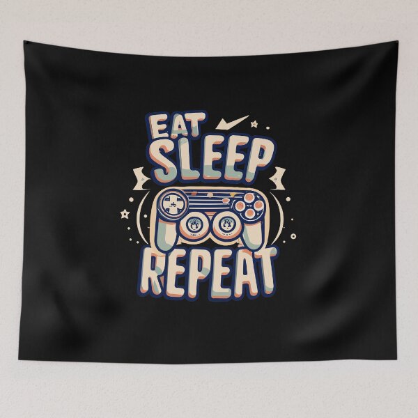 Item preview, Eat, Sleep, Game, Repeat designed and sold by PBE-Store.