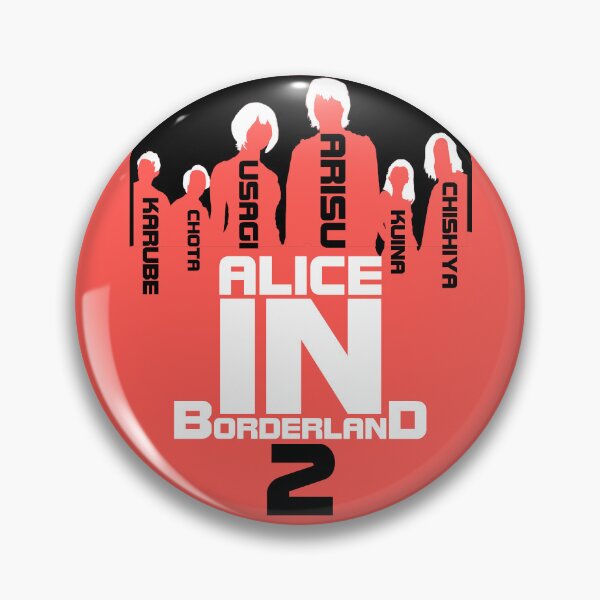 Item preview, alice in borderland 2 tv series  Arisu Usagi Karube Chishiya Kuina Chota graphic design designed and sold by ironpalette.