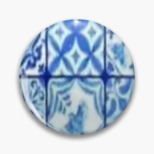 Item preview, SIX BLUE-WHITE  ANTQUE PATTERN TILE ART designed and sold by sharlesart.