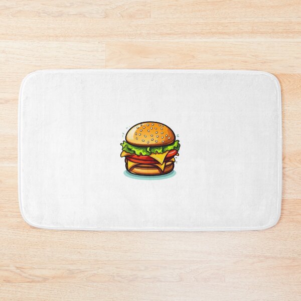 Item preview, Cartoon Style Cheeseburger Sticker Art Prints and More designed and sold by Kevin Lou.
