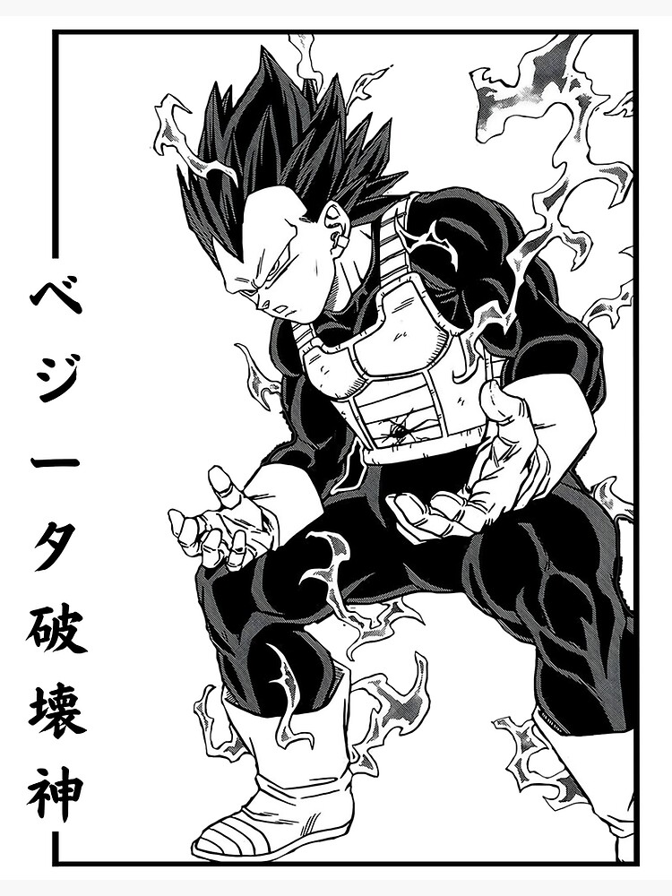 How to draw Vegeta Ultra Ego #vegeta #dragonball #fyp #manga