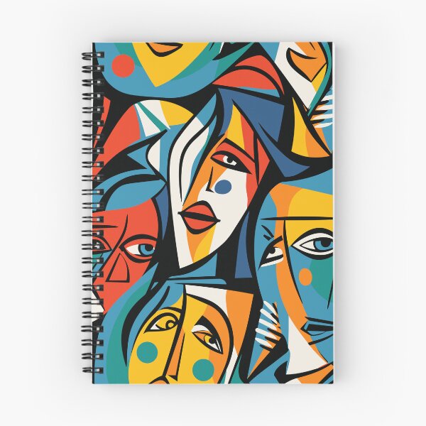 Item preview, Cubist Abstract Portraits Pattern designed and sold by ShantyShawn.