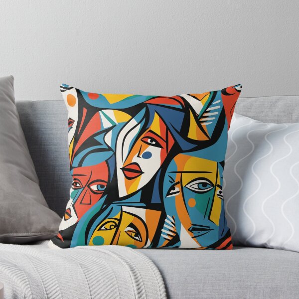 Item preview, Cubist Abstract Portraits Pattern designed and sold by ShantyShawn.
