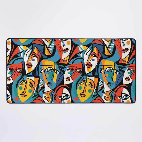 Item preview, Cubist Abstract Portraits Pattern designed and sold by ShantyShawn.