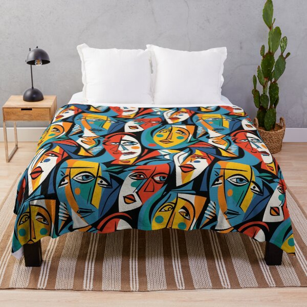 Item preview, Cubist Abstract Portraits Pattern designed and sold by ShantyShawn.