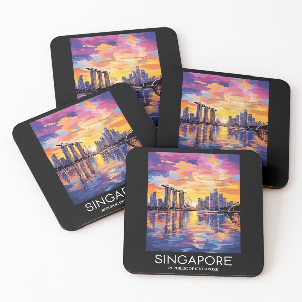 Item preview, A Pop Art Travel Print of Singapore  designed and sold by StudioRedKoala.