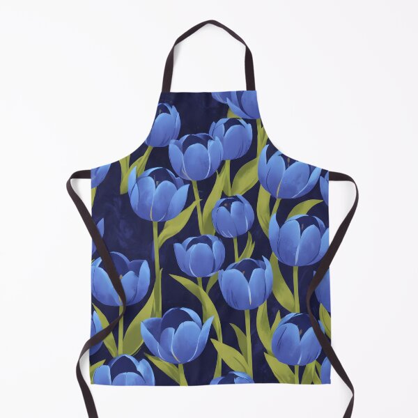 Item preview, Blue tulips flower pattern designed and sold by xanastasiamay.