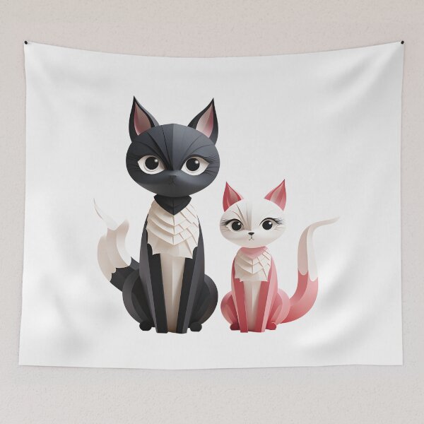 Item preview, Feline friend Papercut  designed and sold by KNAA.