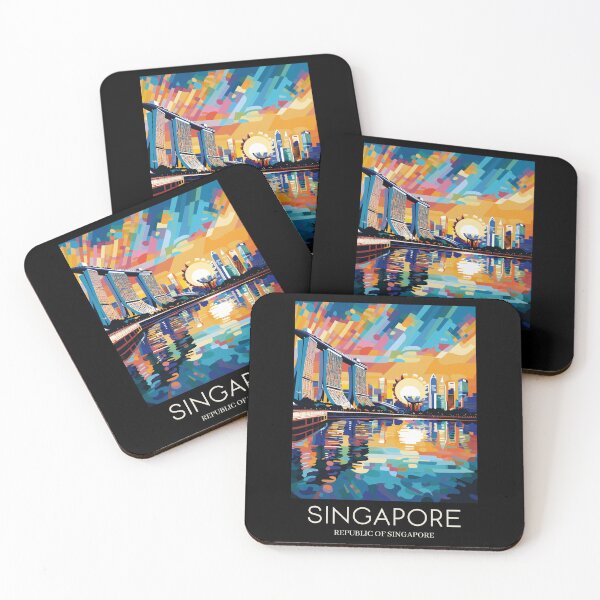 Item preview, A Pop Art Travel Print of Singapore  designed and sold by StudioRedKoala.