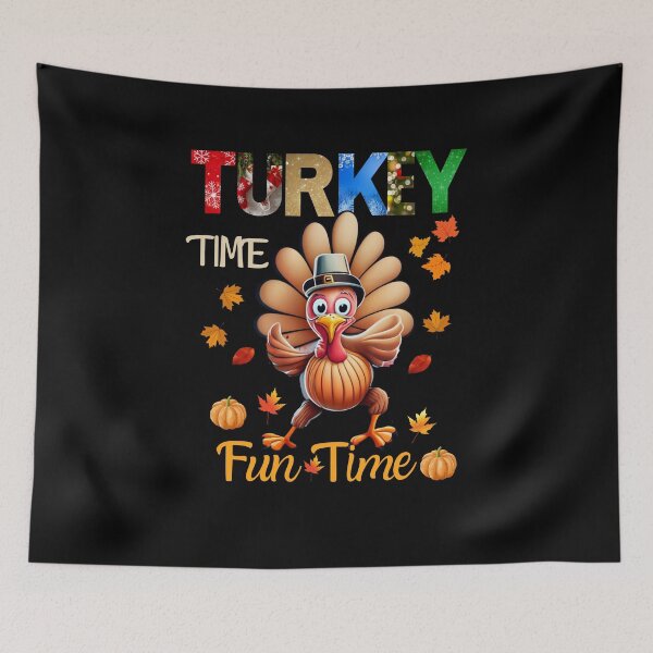 Item preview, Turkey Time Fun Time Thanksgiving Pumpkin Day designed and sold by netfires.