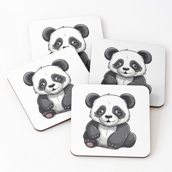 Item preview, Artistic Style Cute Panda Bear Cartoon Panda Baby Panda Sticker, wall arts, Art Prints and More designed and sold by Kevin Lou.