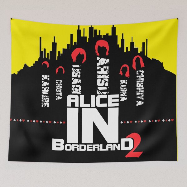 Item preview, alice in borderland 2 tv series  Arisu Usagi Karube Chishiya Kuina Chota graphic design designed and sold by ironpalette.