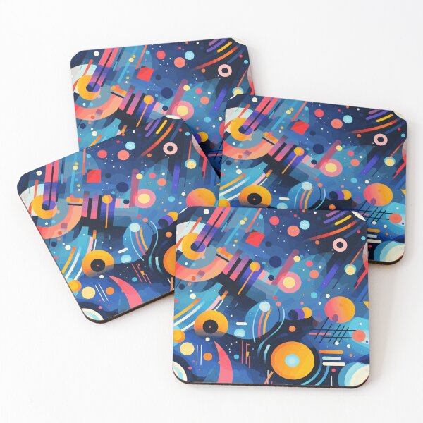 Item preview, Abstract Expressionist Colorful Shapes Pattern designed and sold by ShantyShawn.