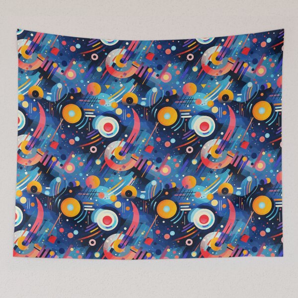 Item preview, Abstract Expressionist Colorful Shapes Pattern designed and sold by ShantyShawn.